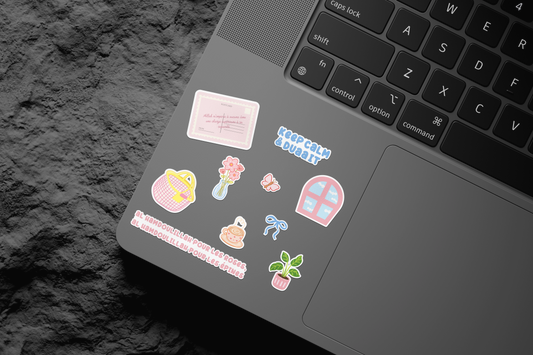 Planche de stickers bleu - Collection printemps