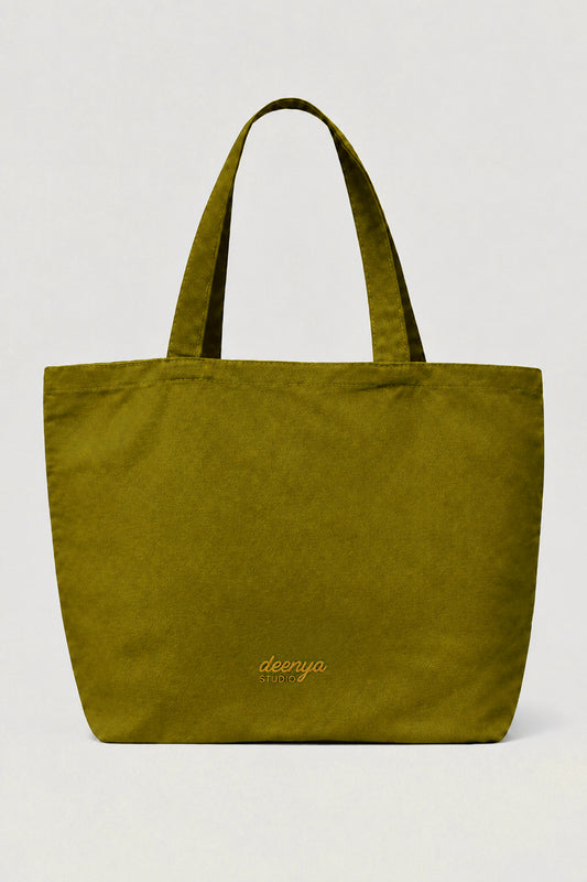 ÉDITION LIMITÉE Tote Bag XL Vert Olive - Tawakkul