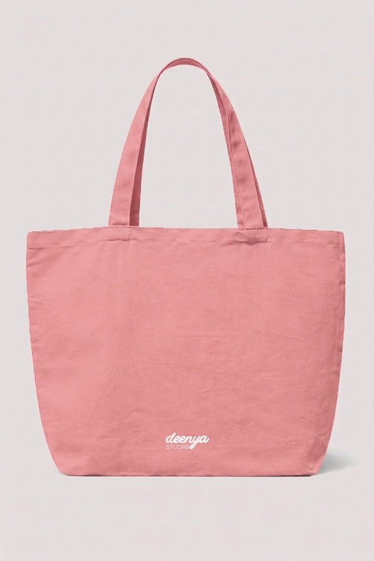 Tote Bag XL Rose - Don't stress it's just Dunya