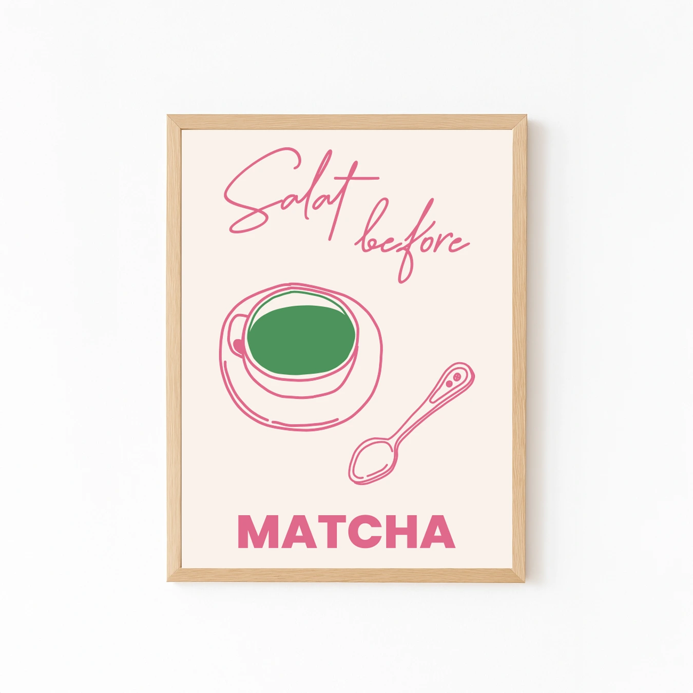 Salat before matcha