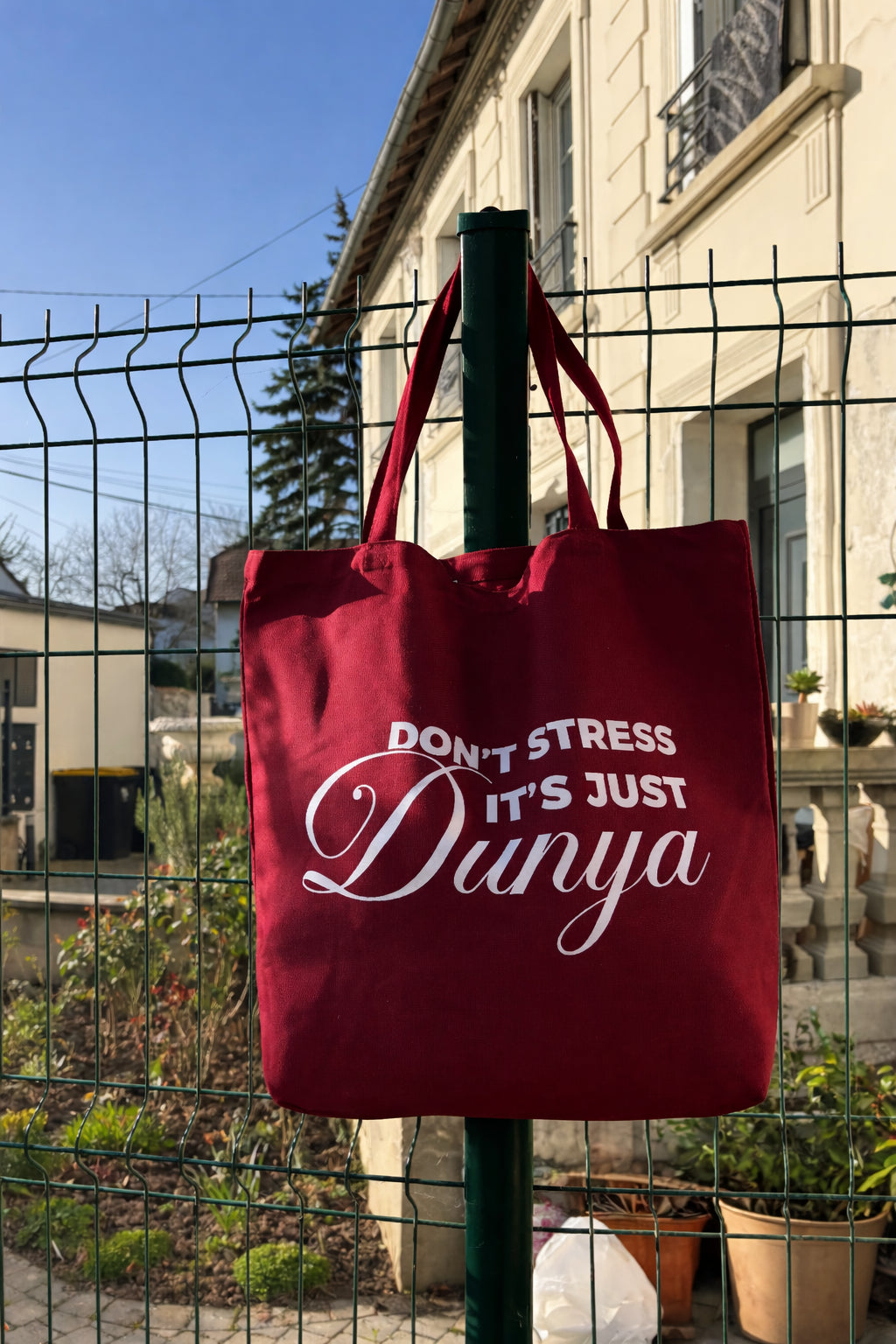 Tote Bag XL - Don't stress it's just Dunya