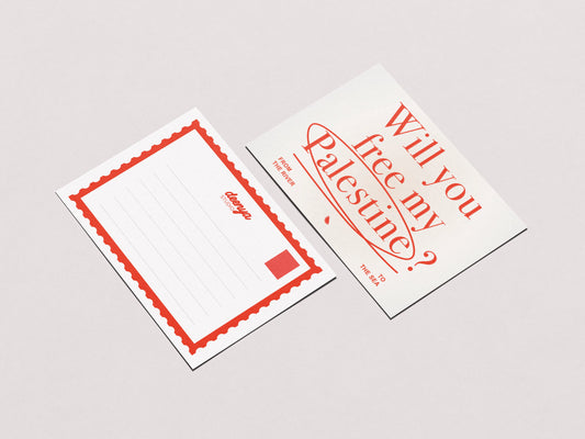 Illustration A6 - Will you free my Palestine