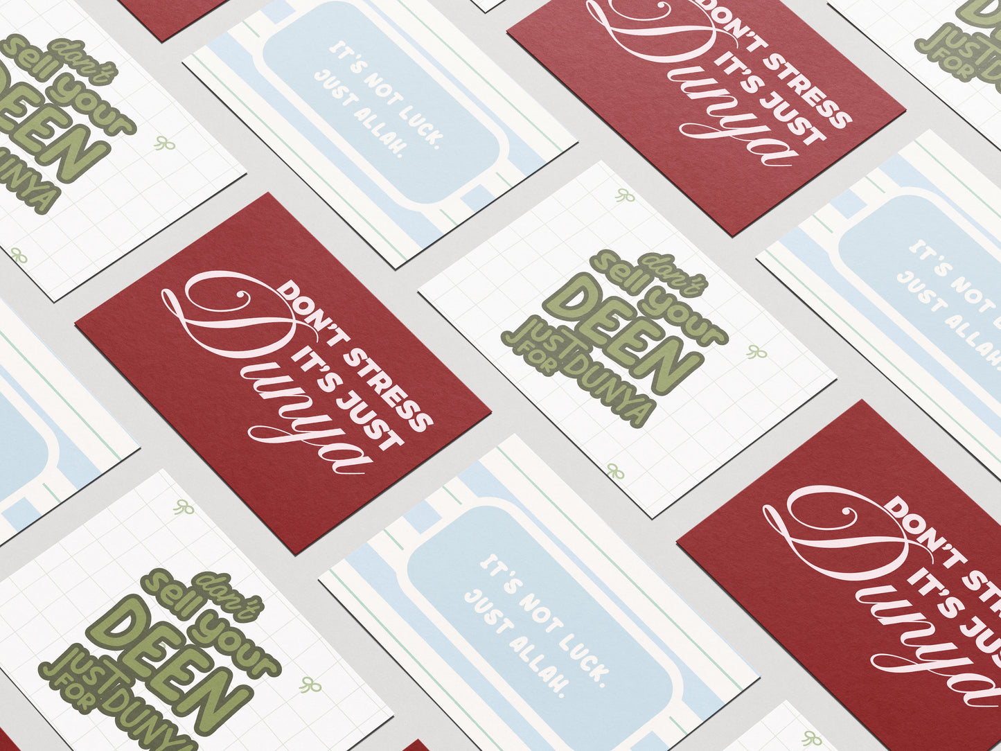 Lot de 6 cartes postales / Illustrations A6