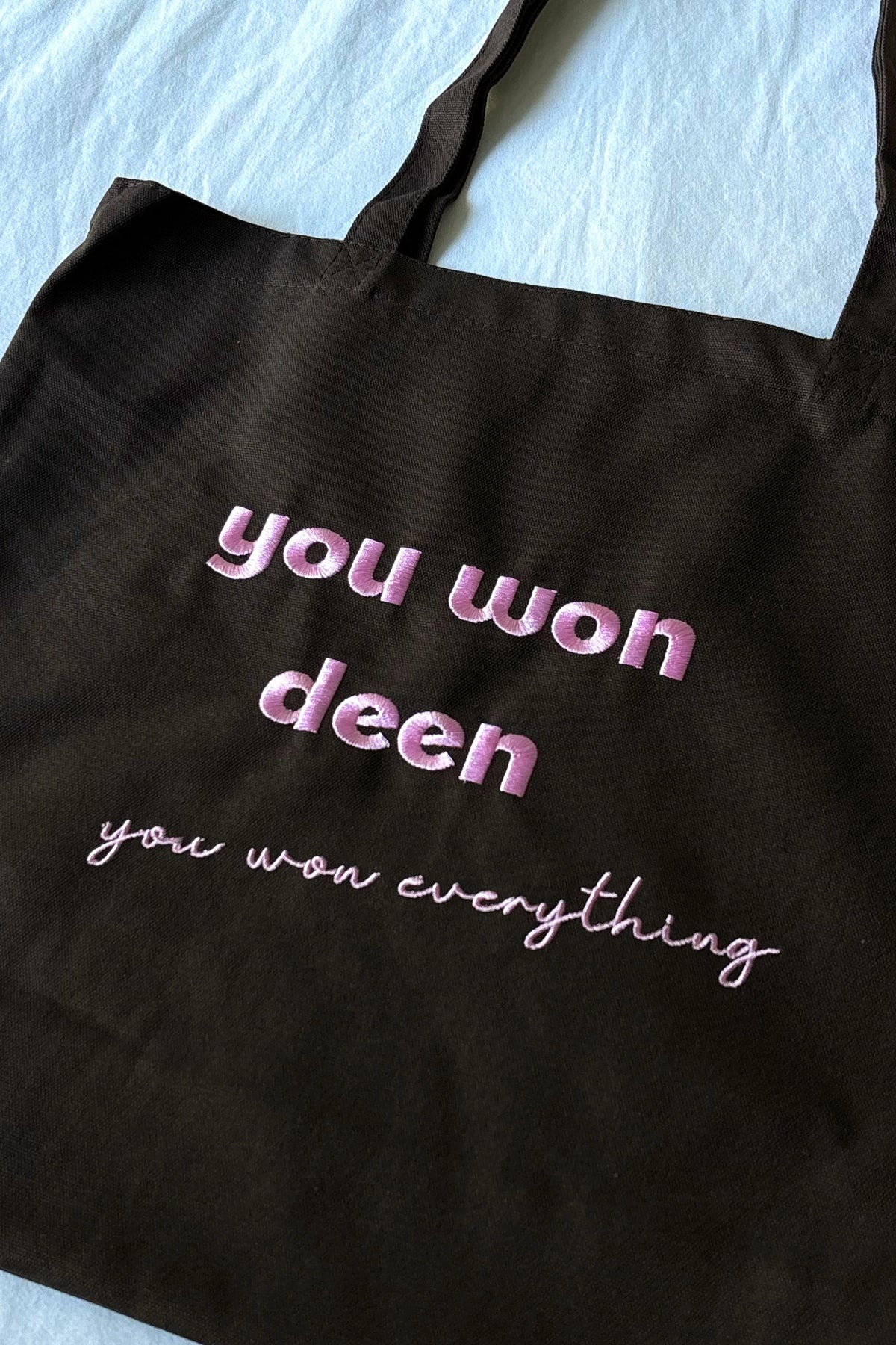 ÉDITION LIMITÉE Tote Bag XL Marron/Rose - You won deen