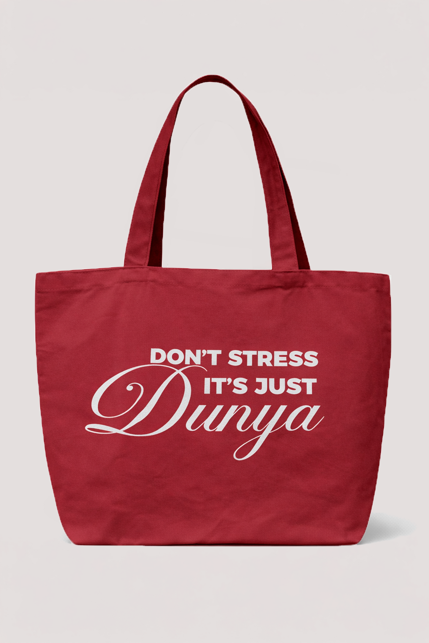 Tote Bag XL - Don't stress it's just Dunya