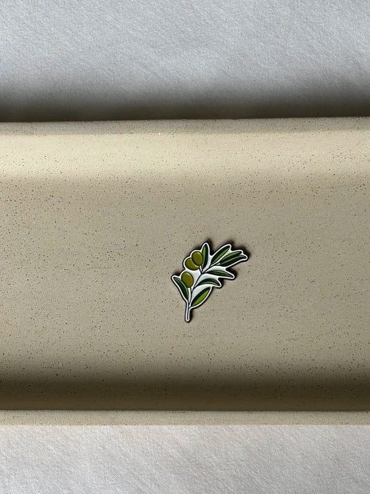 Sticker métal - Branche d'olivier