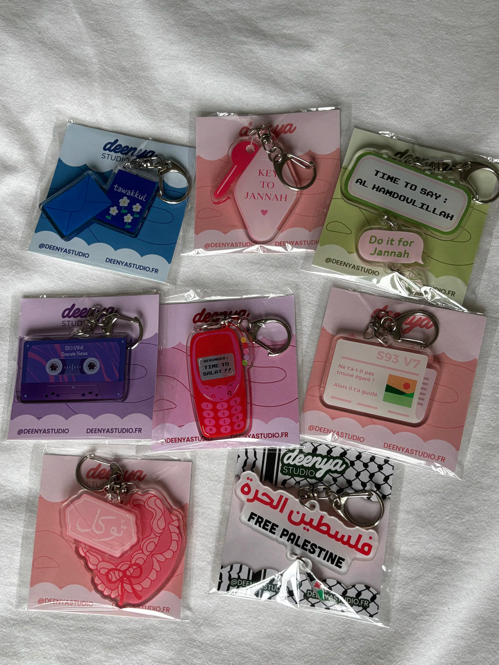 Lot de 5 porte-clés - Best-seller