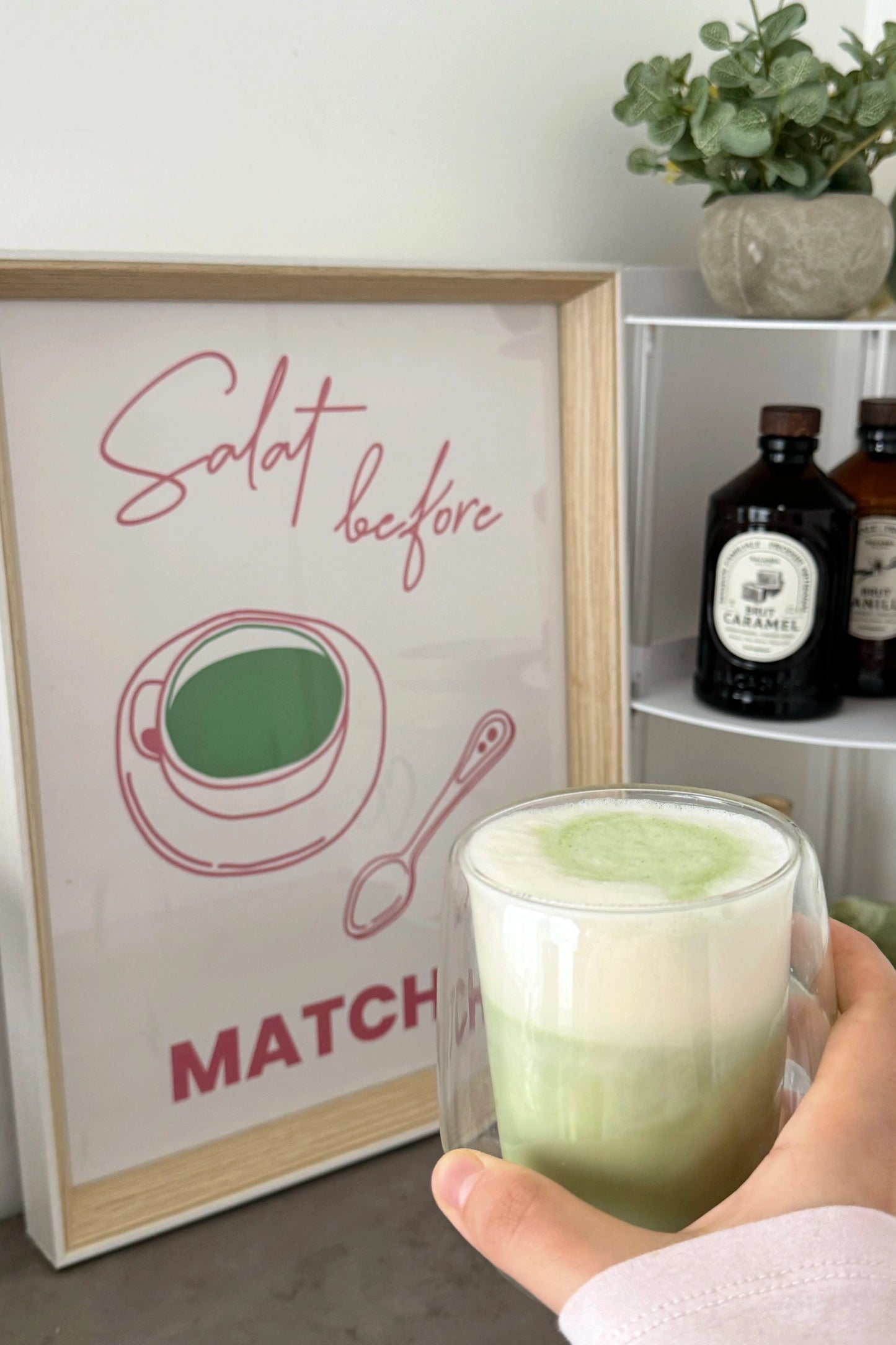 Salat before matcha