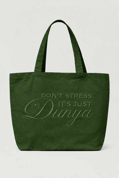 ÉDITION LIMITÉE Tote Bag XL Kaki - Don't stress