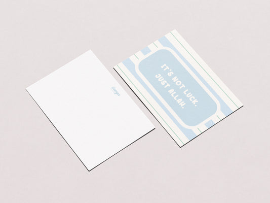 Illustration A6 - It's not luck