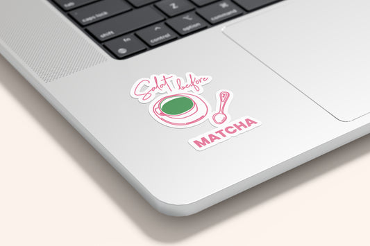 Sticker Salat before Matcha