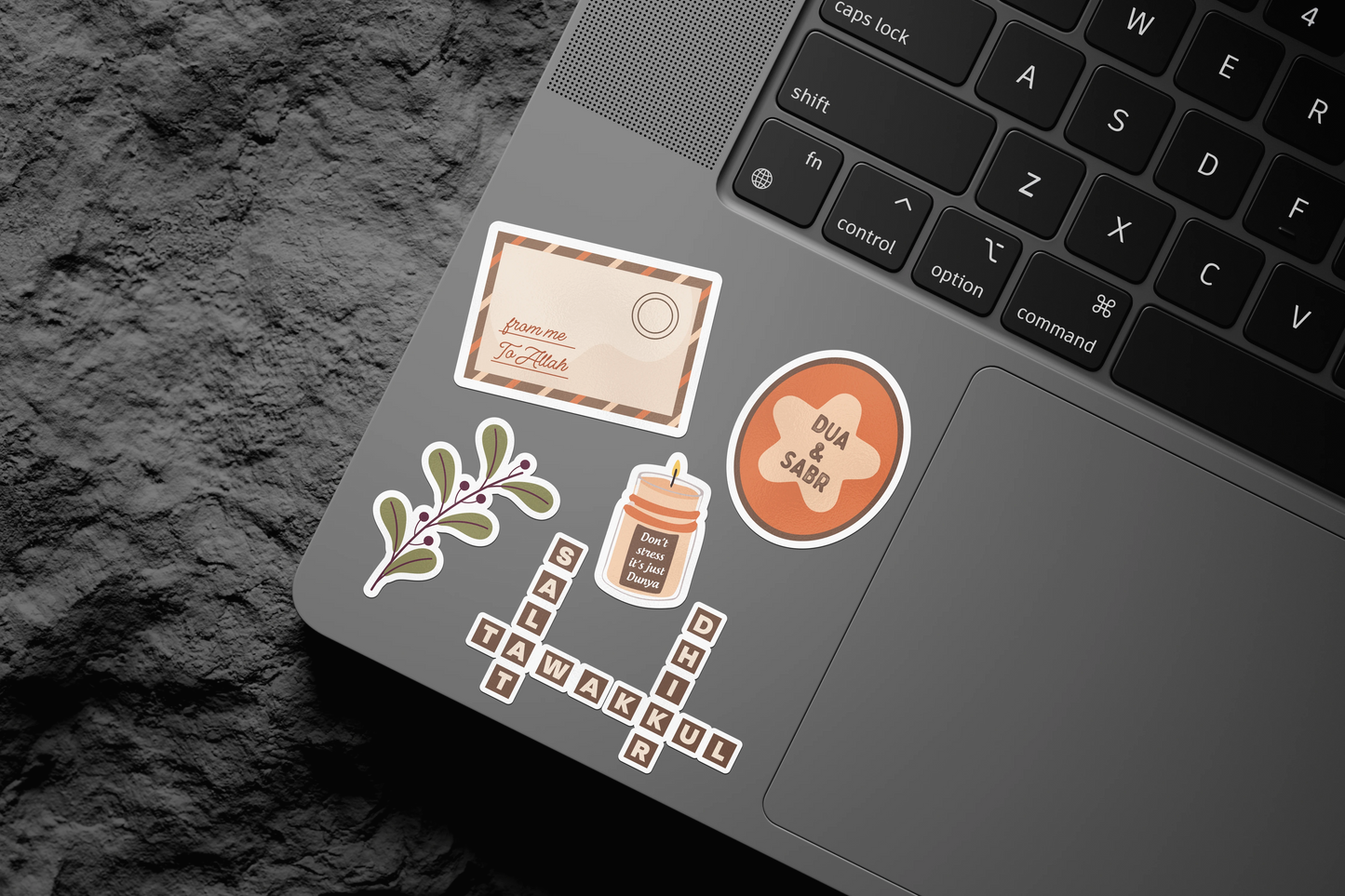 Planche de stickers orange