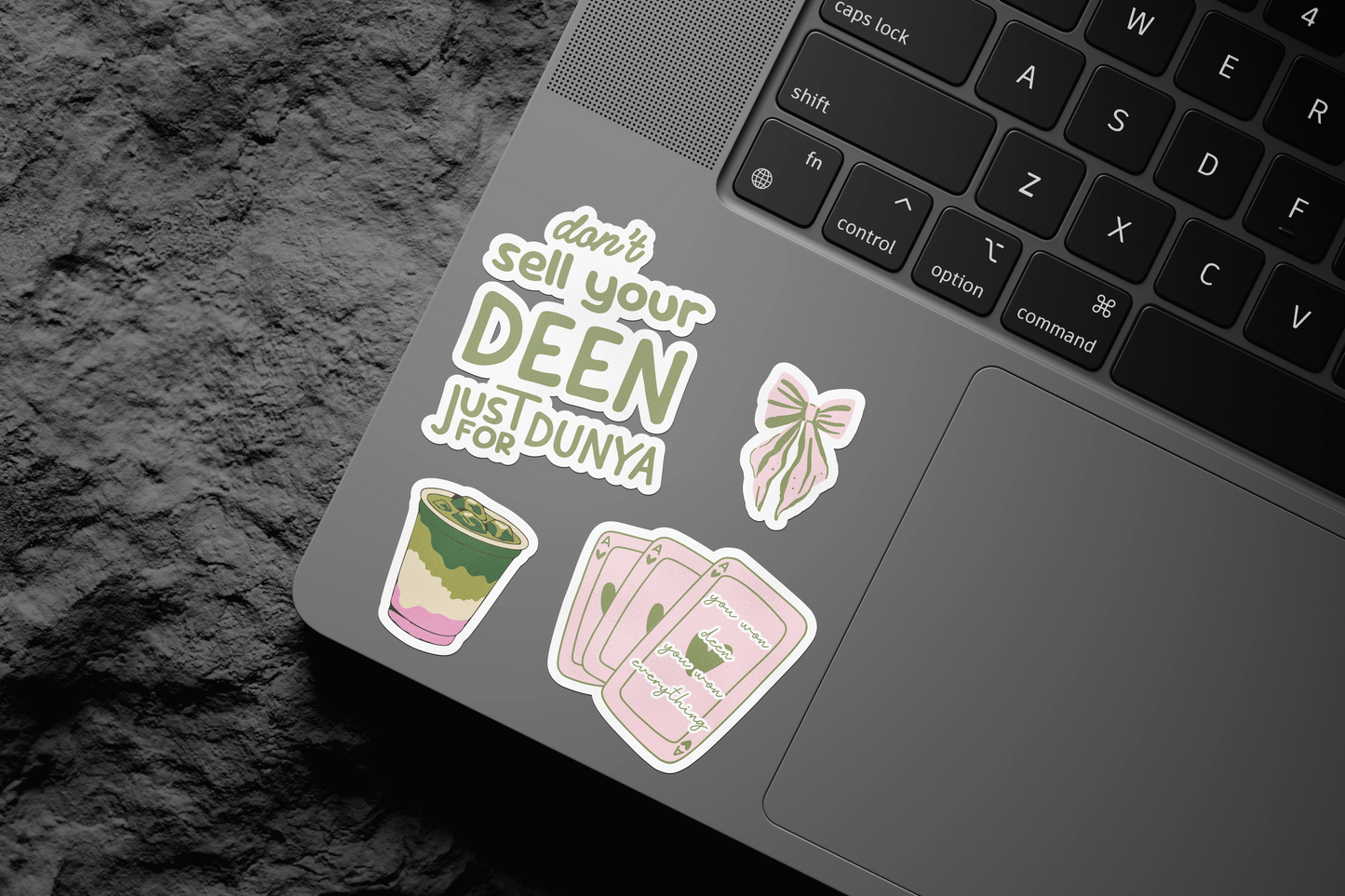 Planche de stickers verte