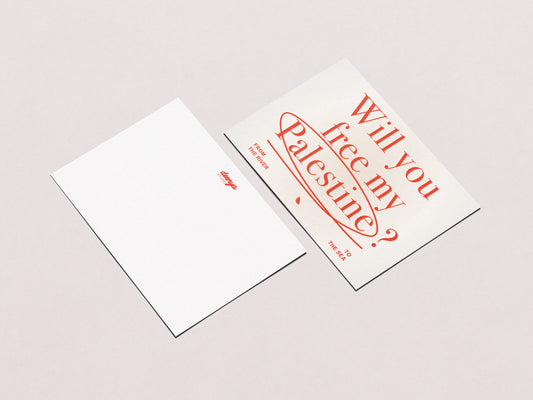 Illustration A6 - Will you free my Palestine